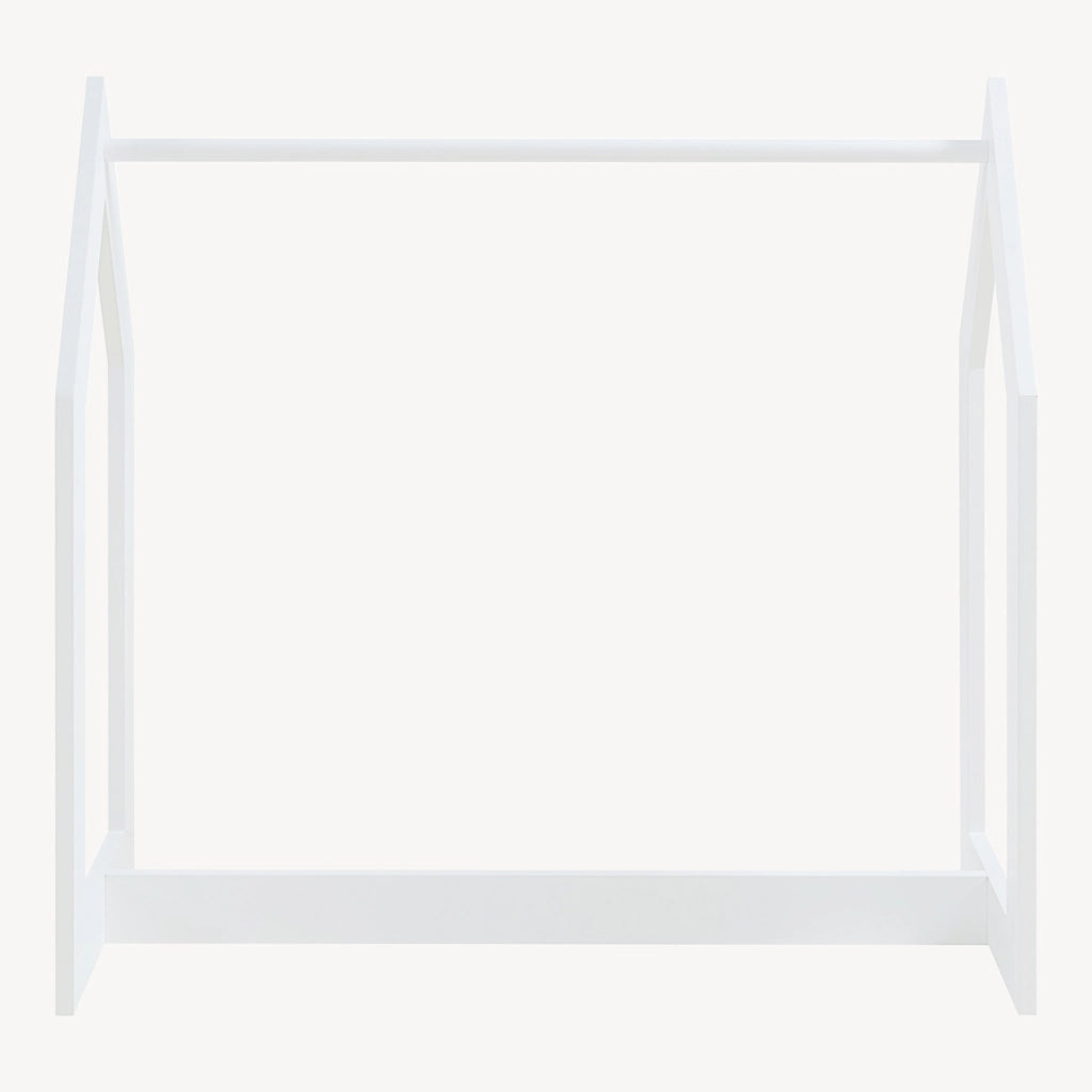 Stand Appendiabiti Værløse per Bambini Porta Abiti a Forma di Casetta 78x75x35 cm Bianco [en.casa]