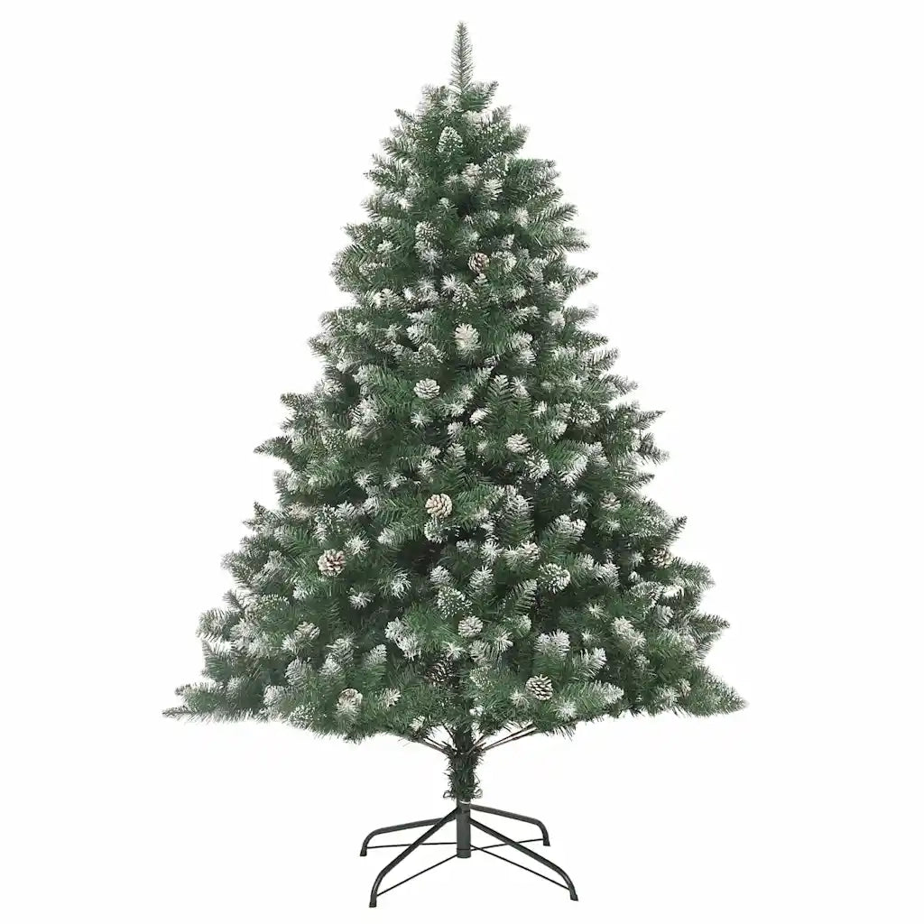 Albero di Natale Artificiale-Albero Natalizio con 300 LED Verde 210 cm 864837