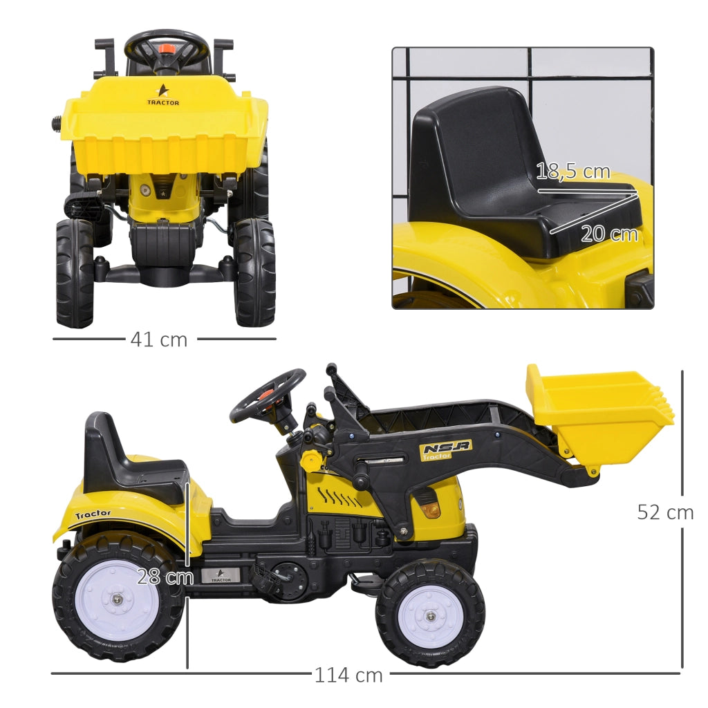 Tavolo da gioco per bambini ¨C zephmum ¨C giallo 114x41x52 cm