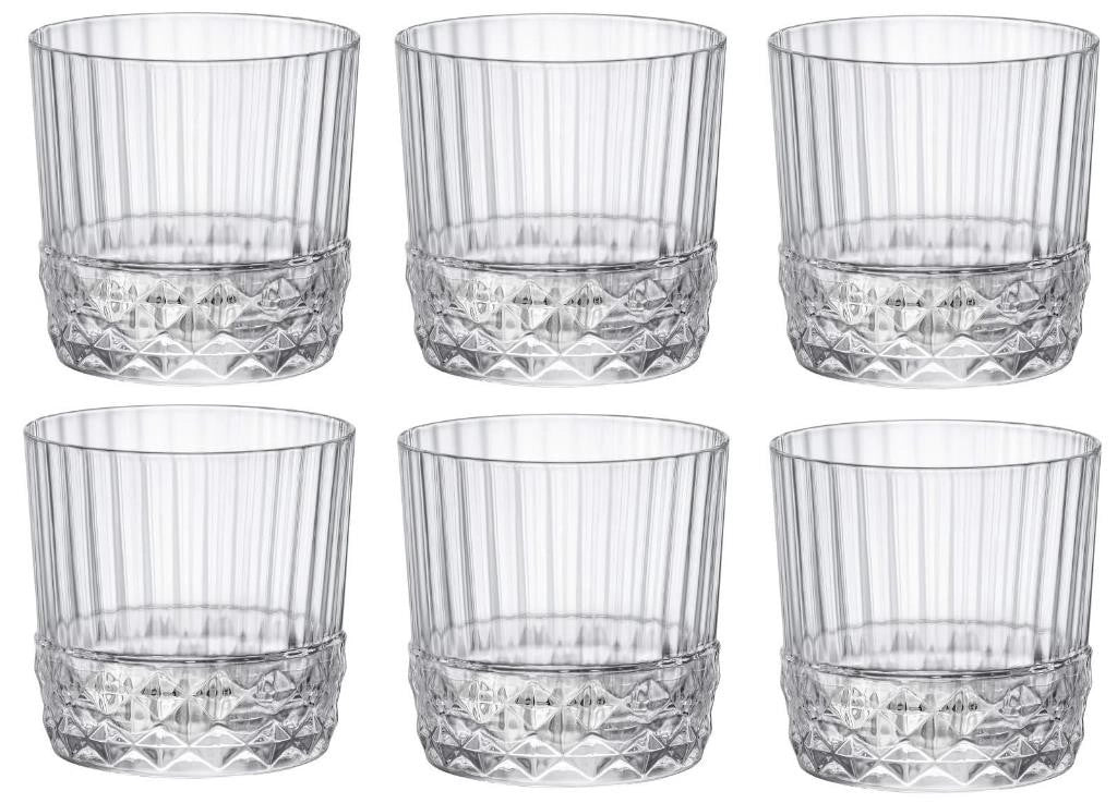 Set 6 Bicchieri da Tavola America' 20s Rocks 30 cl Bormioli Rocco