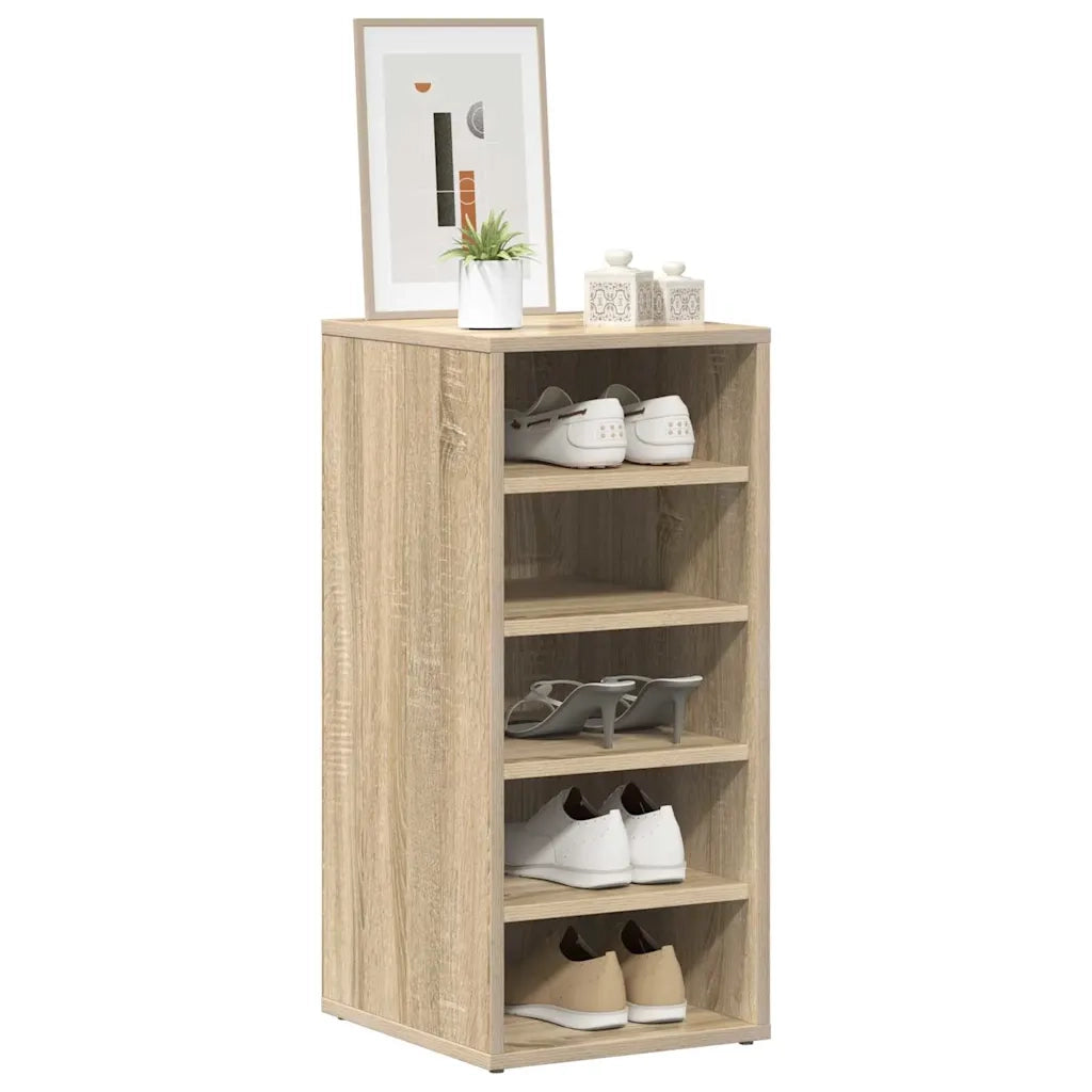 Scarpiera-Scaffale per scarpe Rovere Sonoma 31,5x35x70 cm in Truciolato