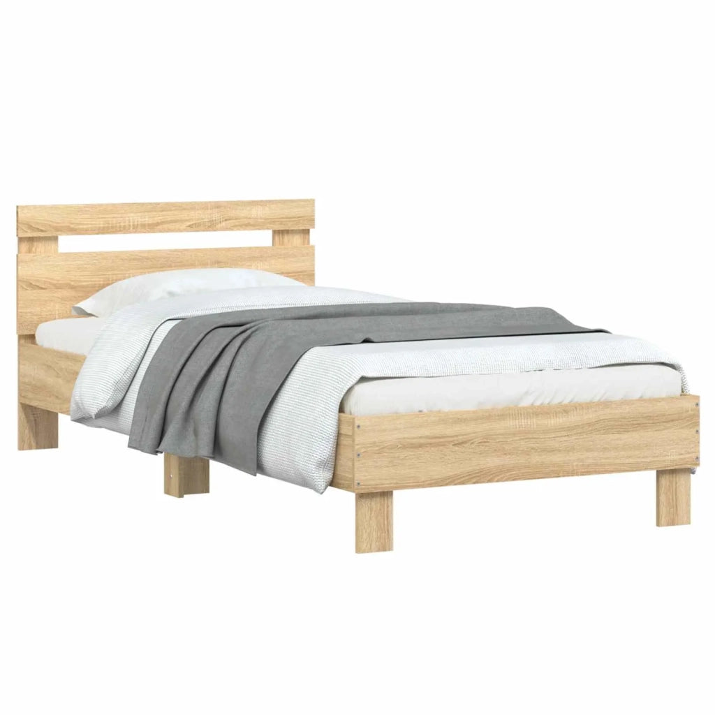 Struttura del letto Rovere Sonoma Legno ingegnerizzato 8009013
