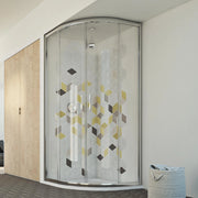 Box doccia semicircolare 70x90 CM H198 trasparente mod. Evolution