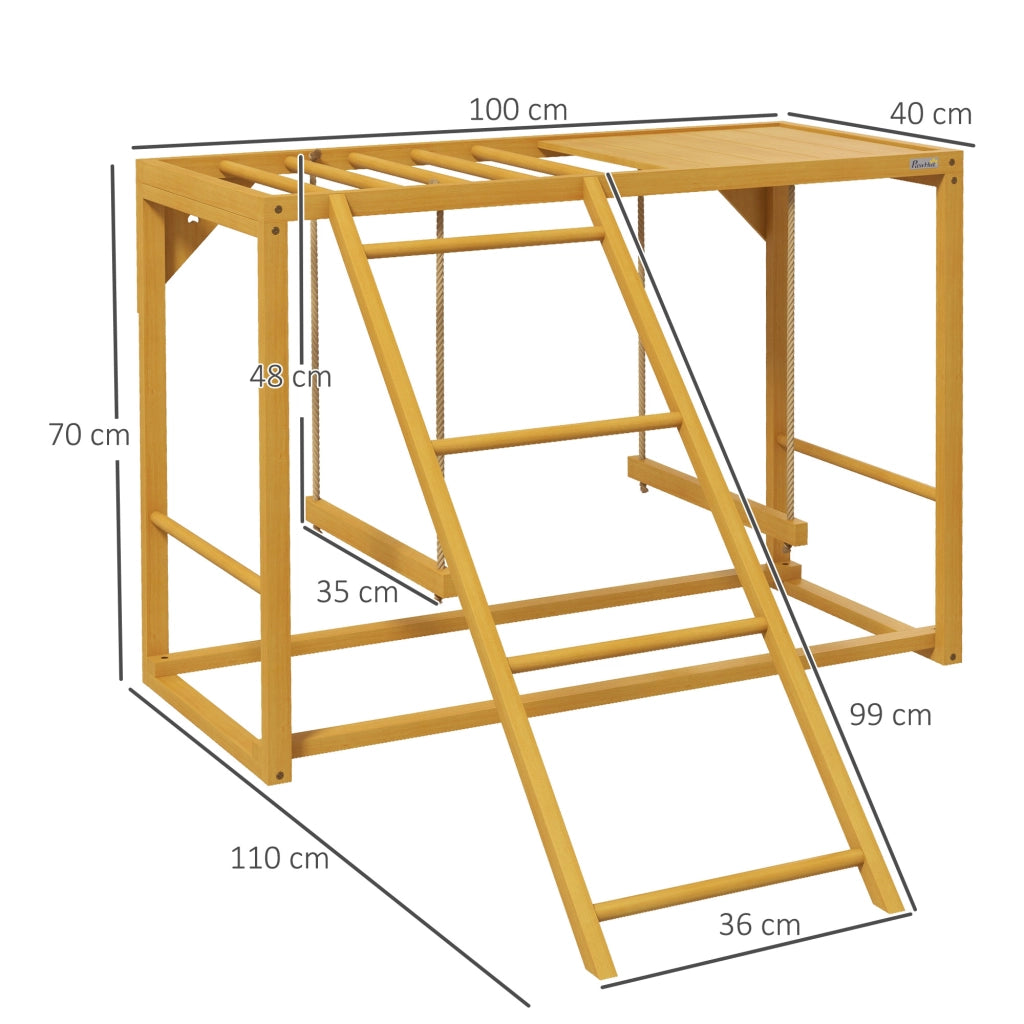 Gioco per Galline con Altalena e Scala per 3-4 Galline ¨C zephmum ¨C Legno