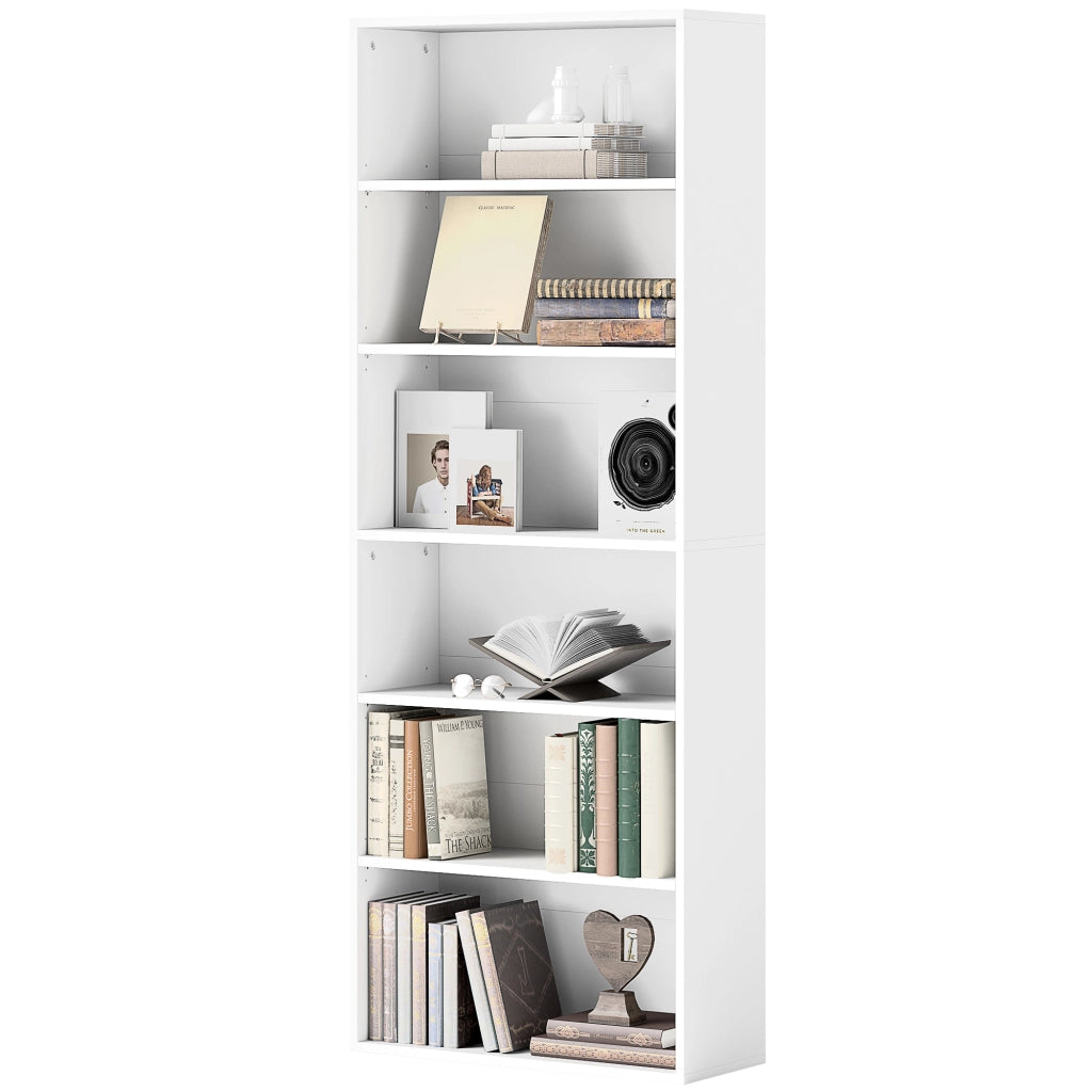 Libreria 6 ripiani regolabili ¨C Xylo ¨C Bianco 60x24x158,5cm