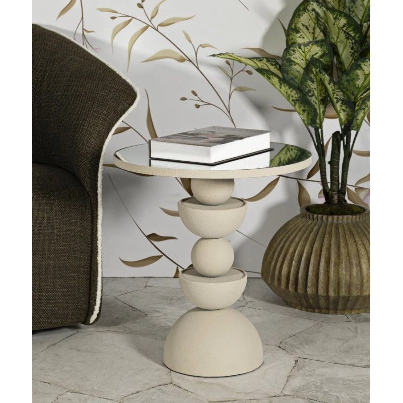 Tavolinetto Dune Con Specchio cm ø 45x49,5