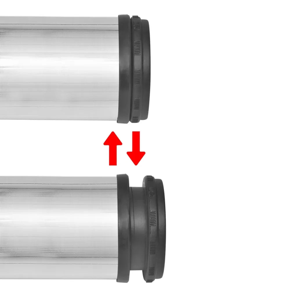 Set Gambe Tavolo 4 pz | Piede del tavolo in Nickel Spazzolato Regolabili 1100 mm