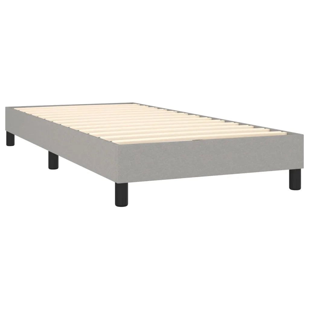 Giroletto a Molle con Materasso Grigio Chiaro 80x200 cm Tessuto 3126277