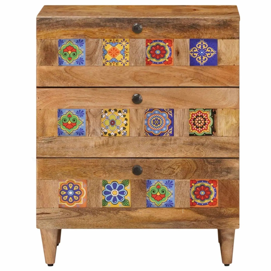 Armadio da Notte con cassetto Naturale 50 x 33 x 62 cm 4018269