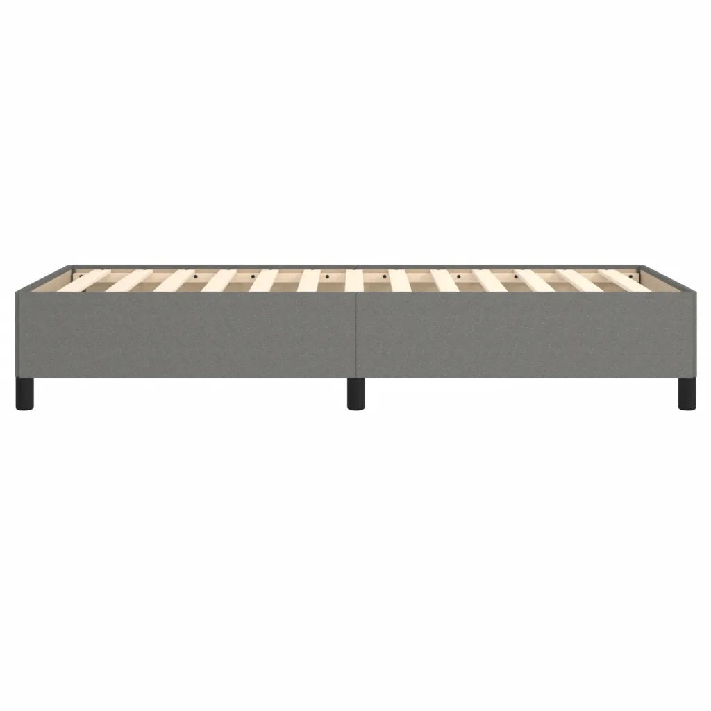 Letto singolo | Letto per adulti | Giroletto senza Materasso Grigio Scuro 80x200 cm Tessuto