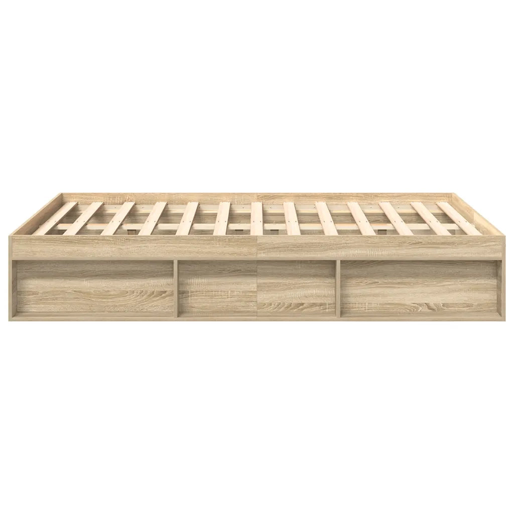 Letto matrimoniale | Letto per adulti | Giroletto Rovere Sonoma 140x200 cm