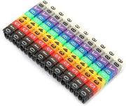 Etichette numeriche per cavi colore 0-9, tubo digitale, clip su etichetta in plastica (100 pezzi kCM-2.5MM)