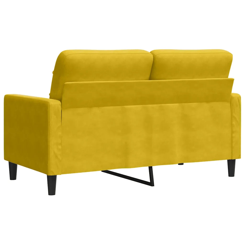 Divano a 2 Posti-Sofa 2 Posti giallo 120 cm in Velluto 781623