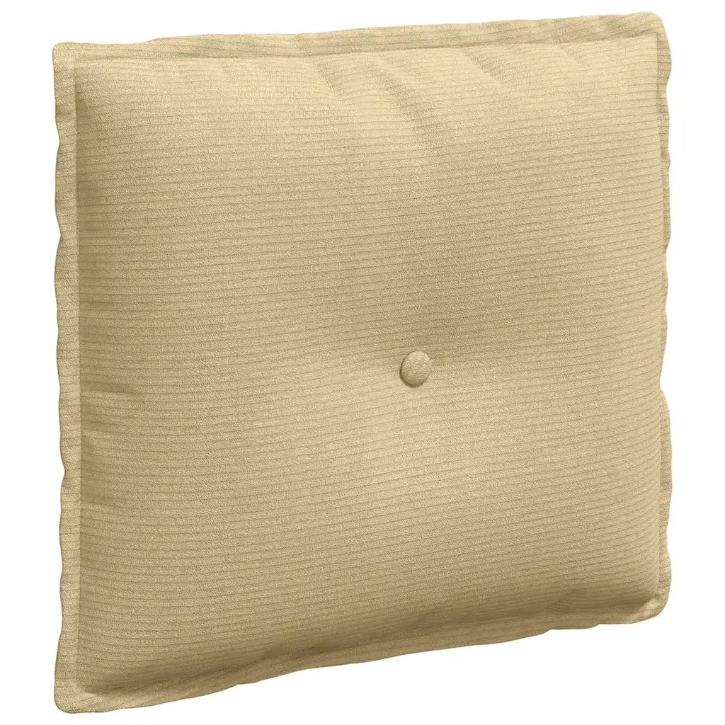 Cuscino per Schiena Grigio Verde 50 x 45 cm Tessuto in Cords 42014654
