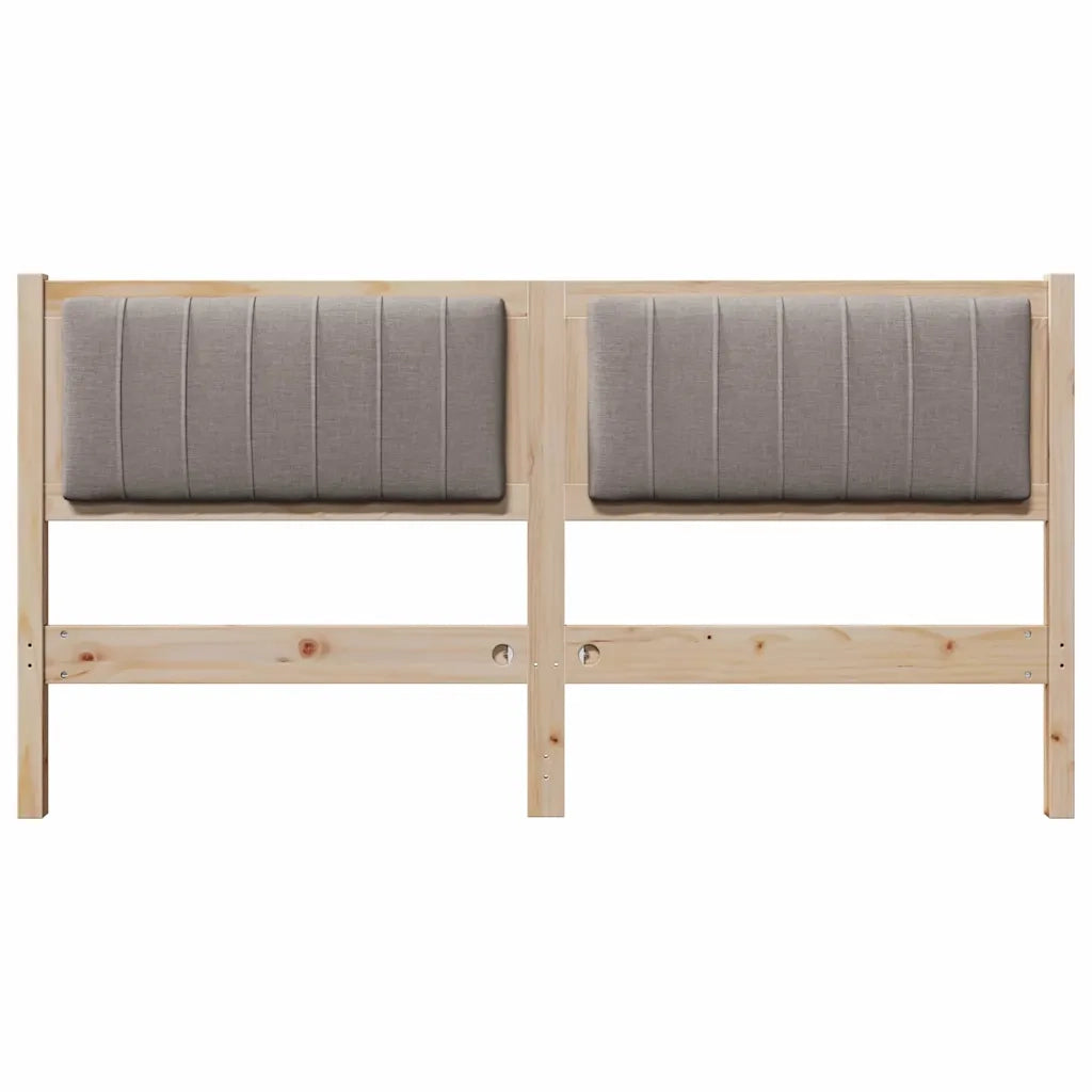 Testiera | Testata imbottita con Testiera | Testata Marrone 150 cm Pino massello