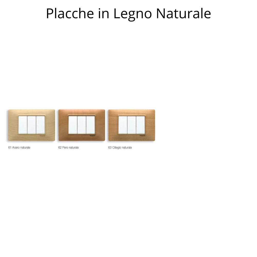 Placca classica 4 moduli serie plana vimar 14654 *** colore avorio, confezione 1