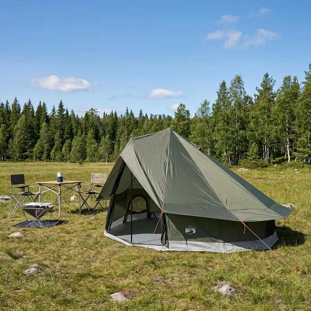 Tenda Tipi con tetto Verde militare 700 x 700 x 395 cm 42028714