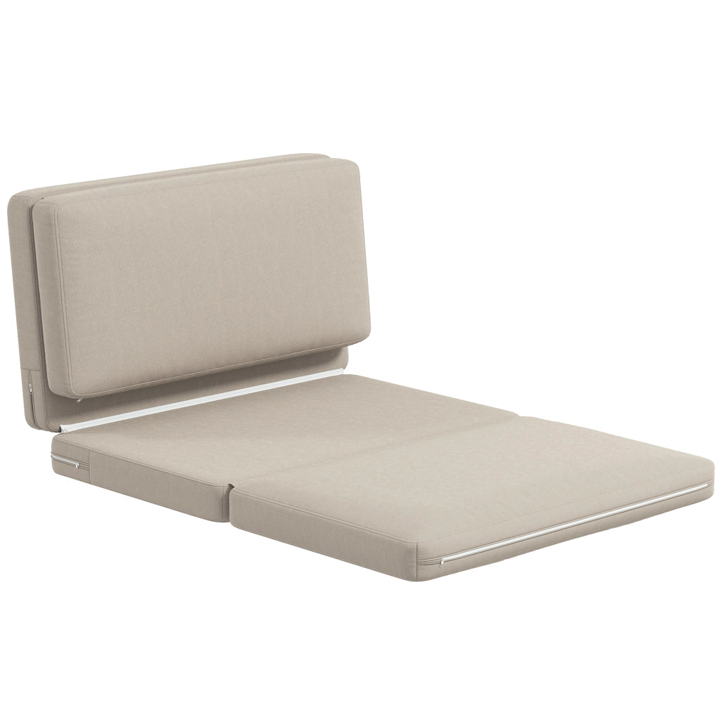 Poltrona Relax Faltbar e Letto Singolo ¨C Minimal ¨C Beige, 120 cm