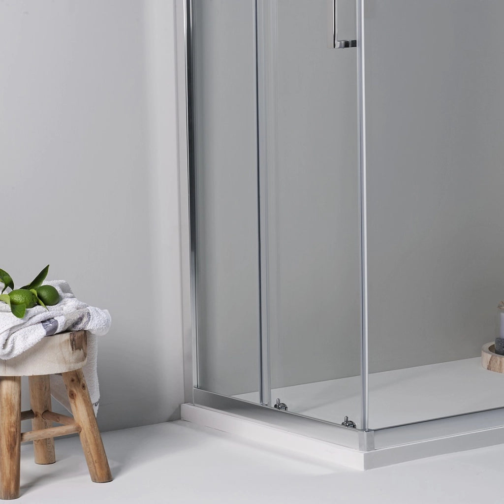BOX DOCCIA ELITE ANGOLARE 80x120 CM SCORREVOLE TRASPARENTE