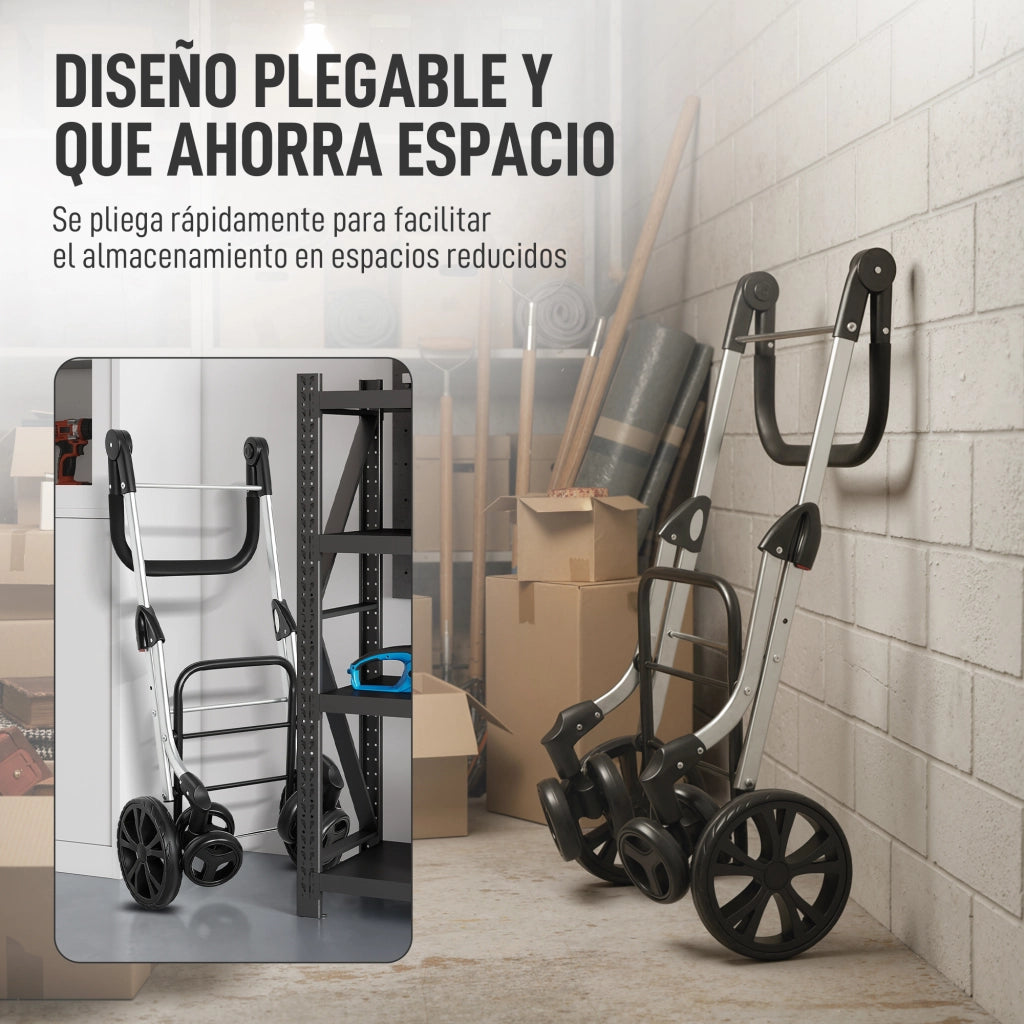 Carrello Pieghevole ¨C Minimal ¨C Grigio 44x58x100 cm