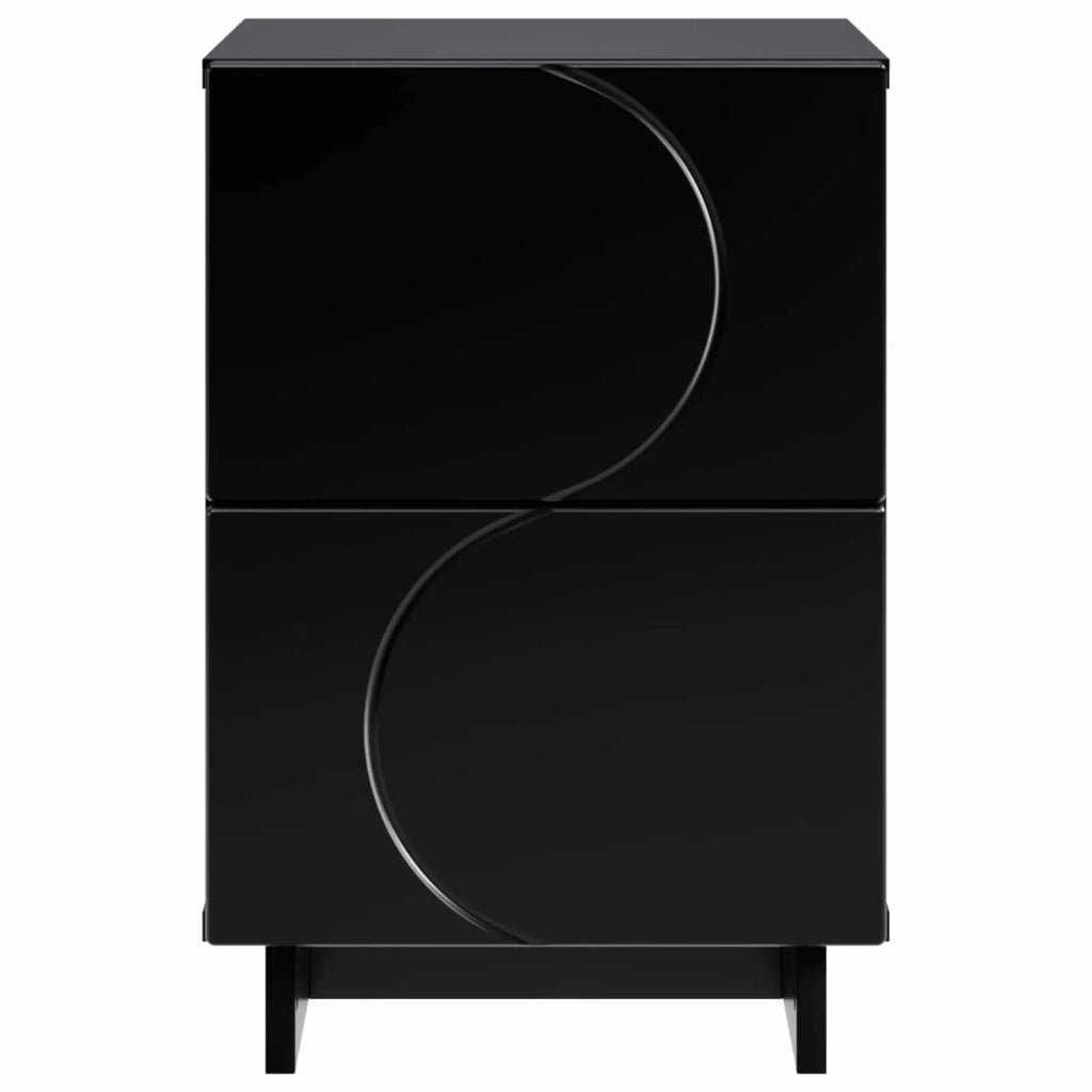 Armadio da Notte Nero 33,5 x 34,5 x 50 cm Legno ingegnerizzato 8011389