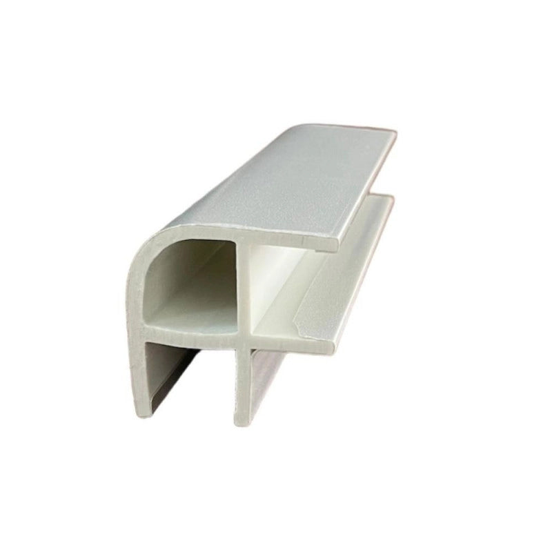 Angolare zoccolo in pvc rivestito alluminio H 10 cm.