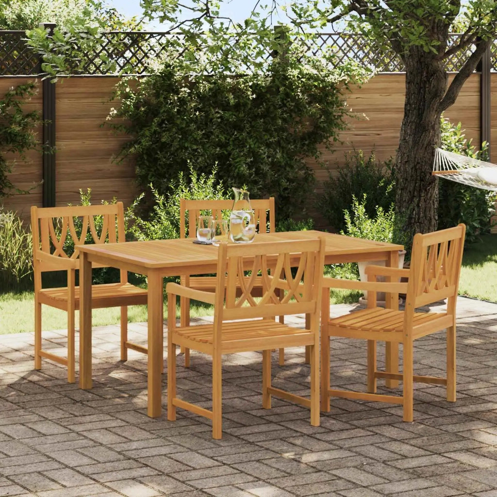 Panchina da esterno 4 pcs Naturale 56 x 55,5 x 90 cm 3416303