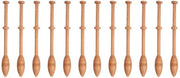 Set di chiusura in legno 12 pezzi - Antico/Vintage - Adatto per principianti - Attrezzatura per tessitura - Adatto per progetti di fai da te