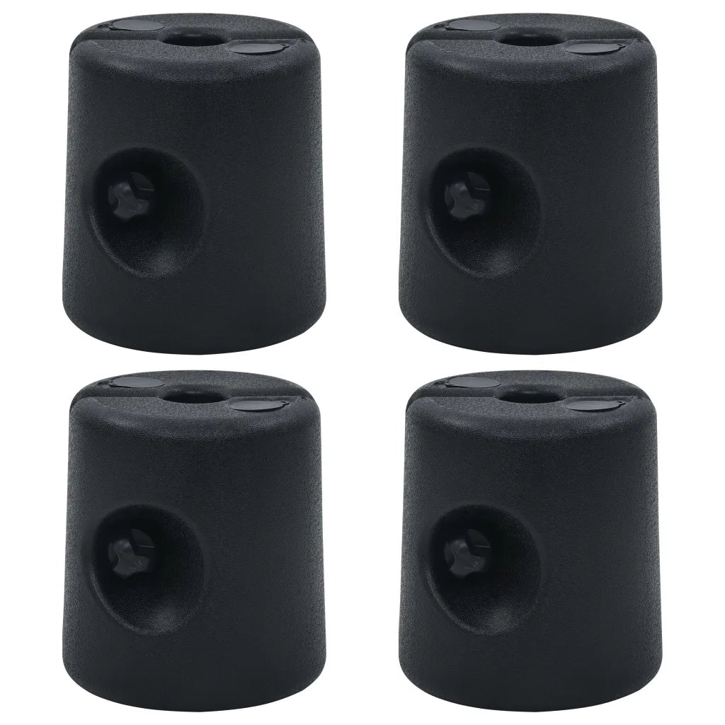 Pesi per Gazebo 4 pz in PE Neri 47689