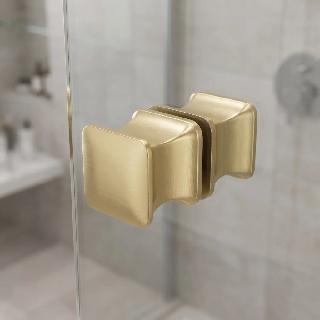 Maniglia Per Porta Doccia Rea 04 Brushed Gold