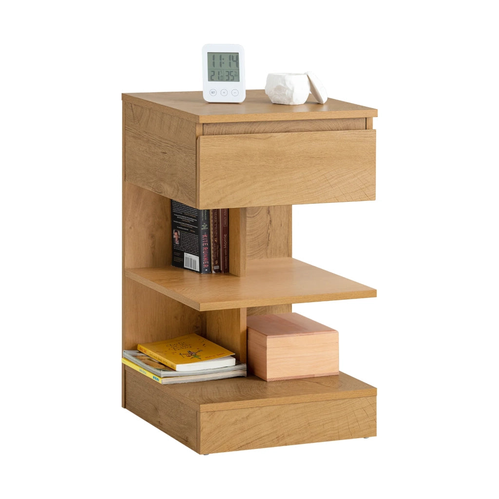 Tavolino da divano tavolino da soggiorno Comodini letto con cassetto Naturale FBT49-N