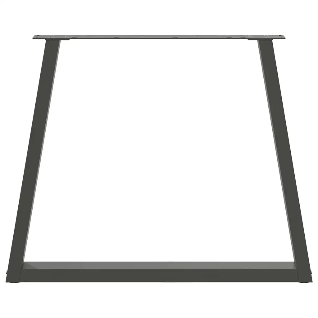 Gambe per tavolo da pranzo a forma di V 3 pz Antracite 80x(72-73,3) cm Acciaio 4012590