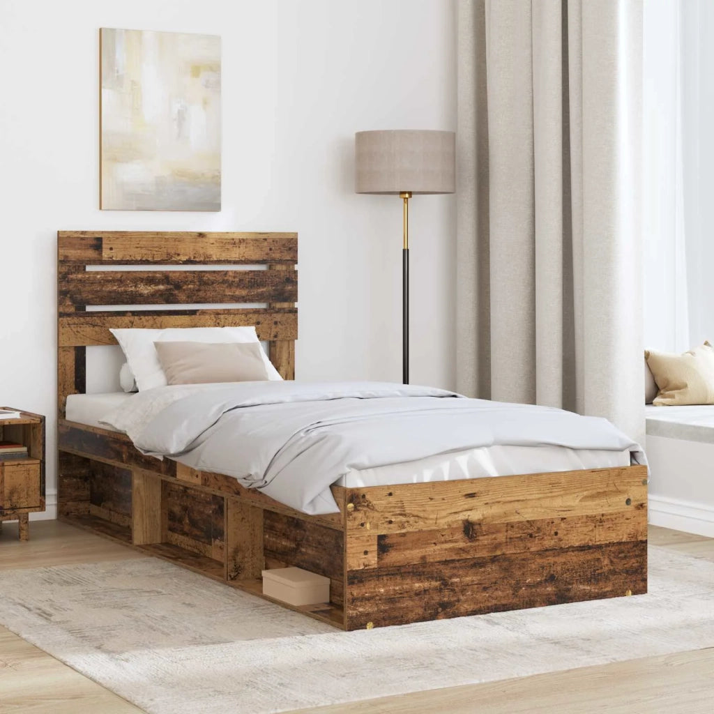Struttura del letto Legno vecchio 100 x 200 cm Pino massello 3411453