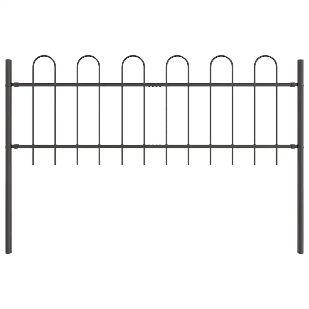 Recinzione per Giardino 5 pcs Grigio 8,5 x 0,6 m 3334093