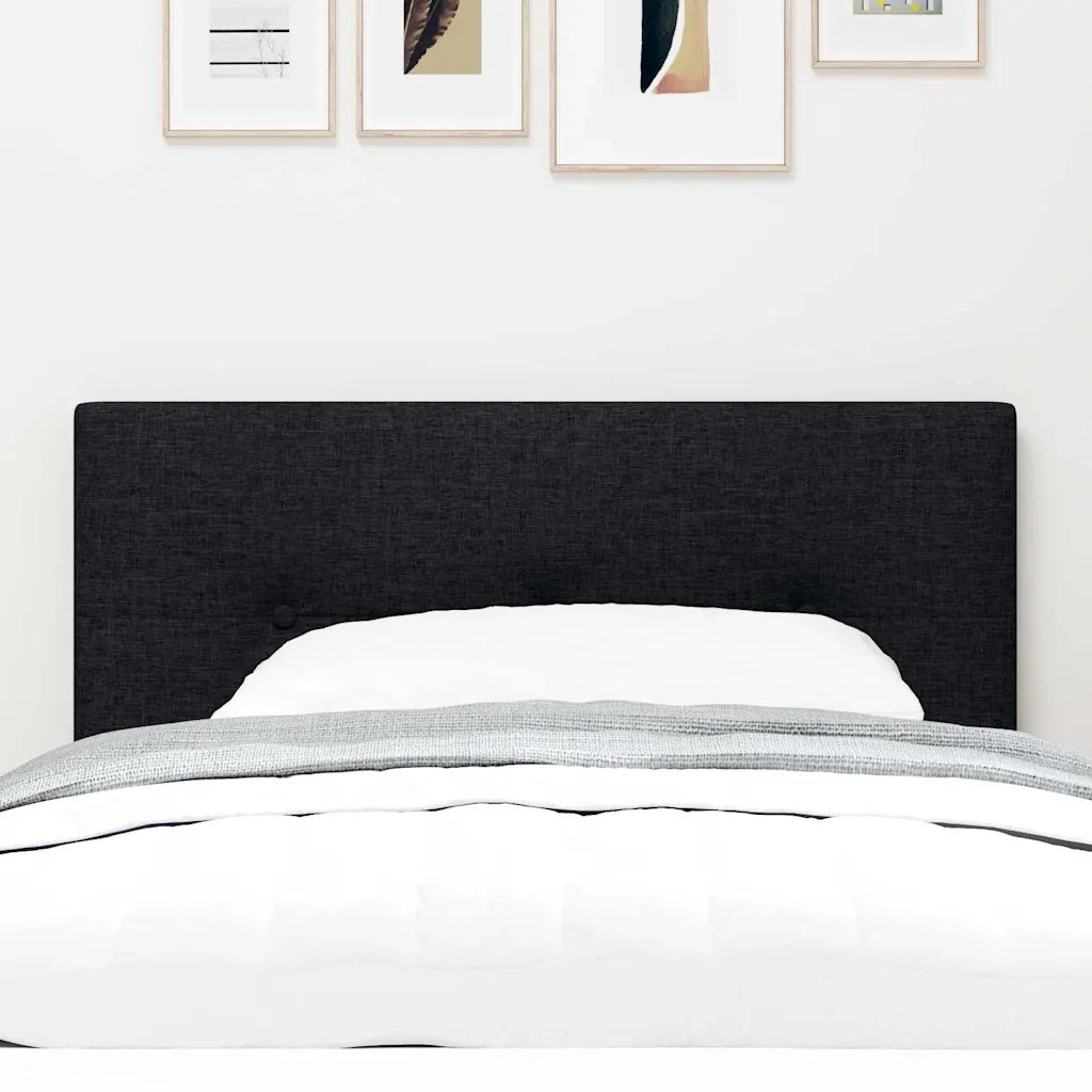 Testiera | Testata LED con strisce LED con Testiera | Testata Nero 100 cm Tessuto