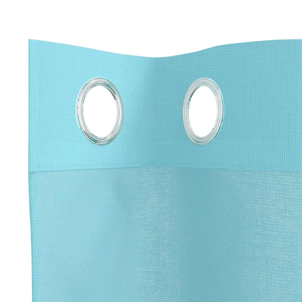 Tende in Voile con Occhielli 2 pz Turchese 4102143