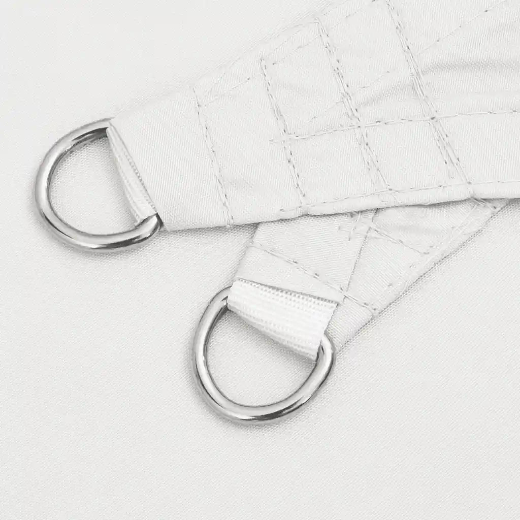 Parasole a Vela in Tessuto Oxford Triangolare 6x6x6 m Bianco 135295