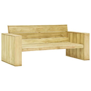 Panca da giardino mobili da esterno terrazza 179 x 76 x 76 cm legno di pino impregnato 02_0011269