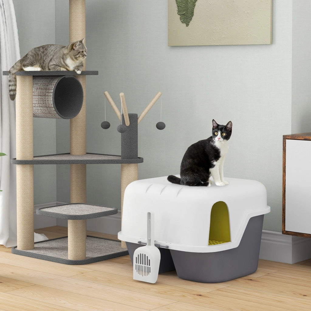 Lettiera per Gatti con Coperchio ¨C Xylo ¨C 50x50x39 cm Crema