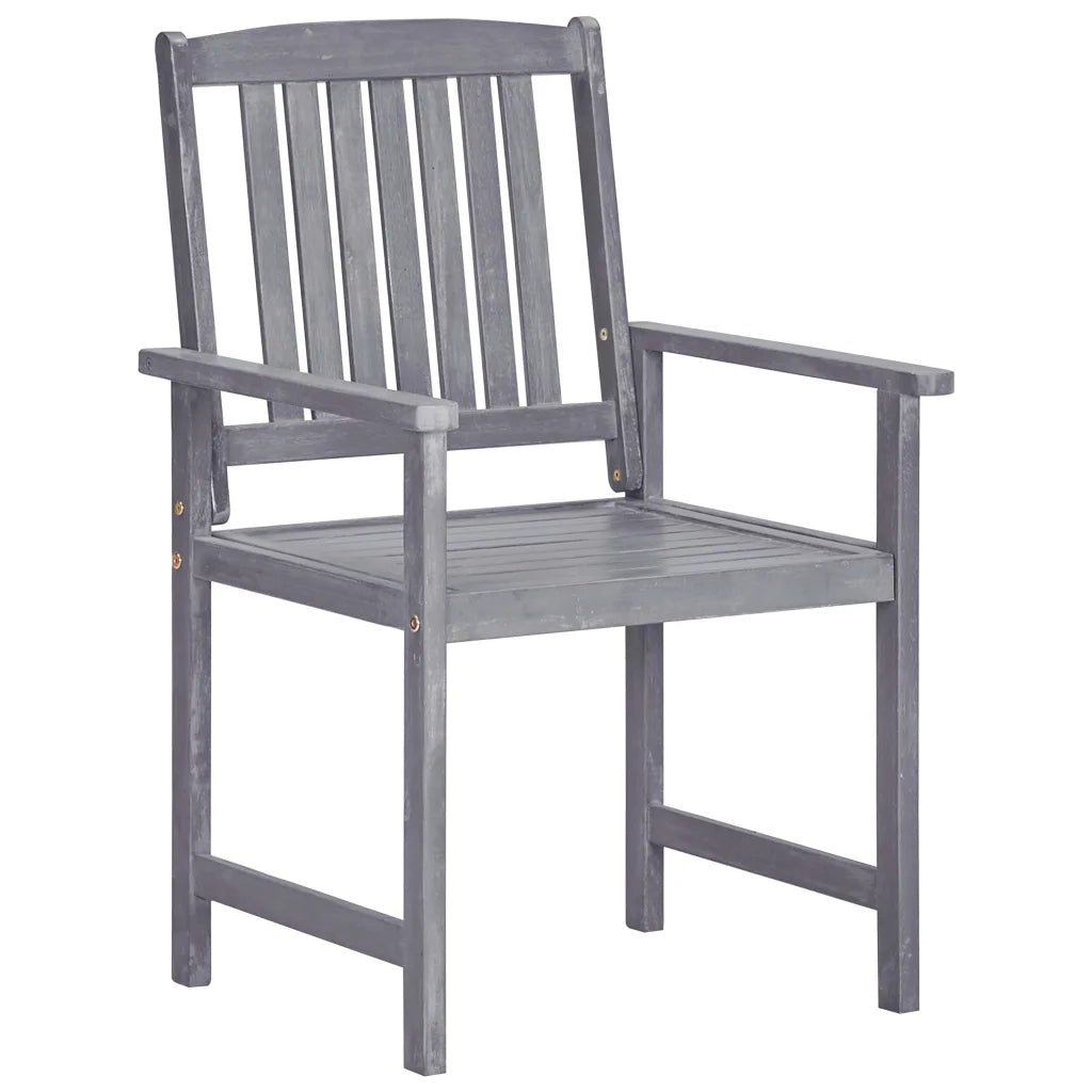Set da Pranzo da Giardino 9 pz Legno Massello di Acacia Grigio 3098683