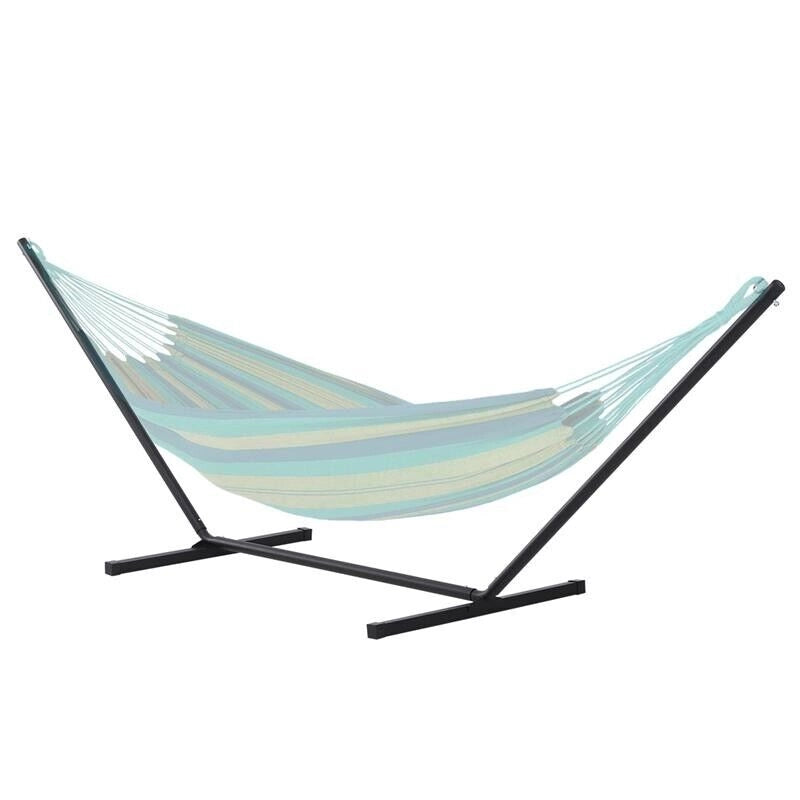 STRUTTURA PORTANTE PER AMACA SUPPORTO MAX 150 KG IN METALLO 360X92X115 CM NERO