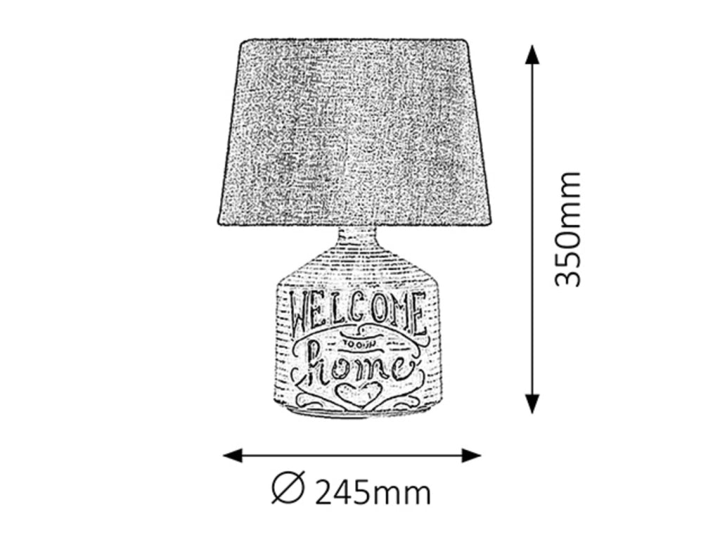 Lampada da tavolo beige in ceramica Petra E14 Rabalux 4386