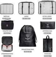 Set di organizzatore per bagagli da 8 pezzi
