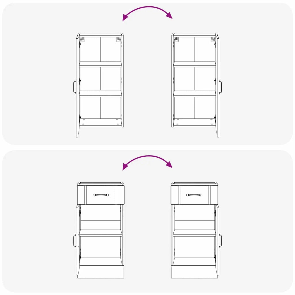 Unità Cucina LUCCA 8 pcs Bianco Lucido Legno ingegnerizzato 3438147