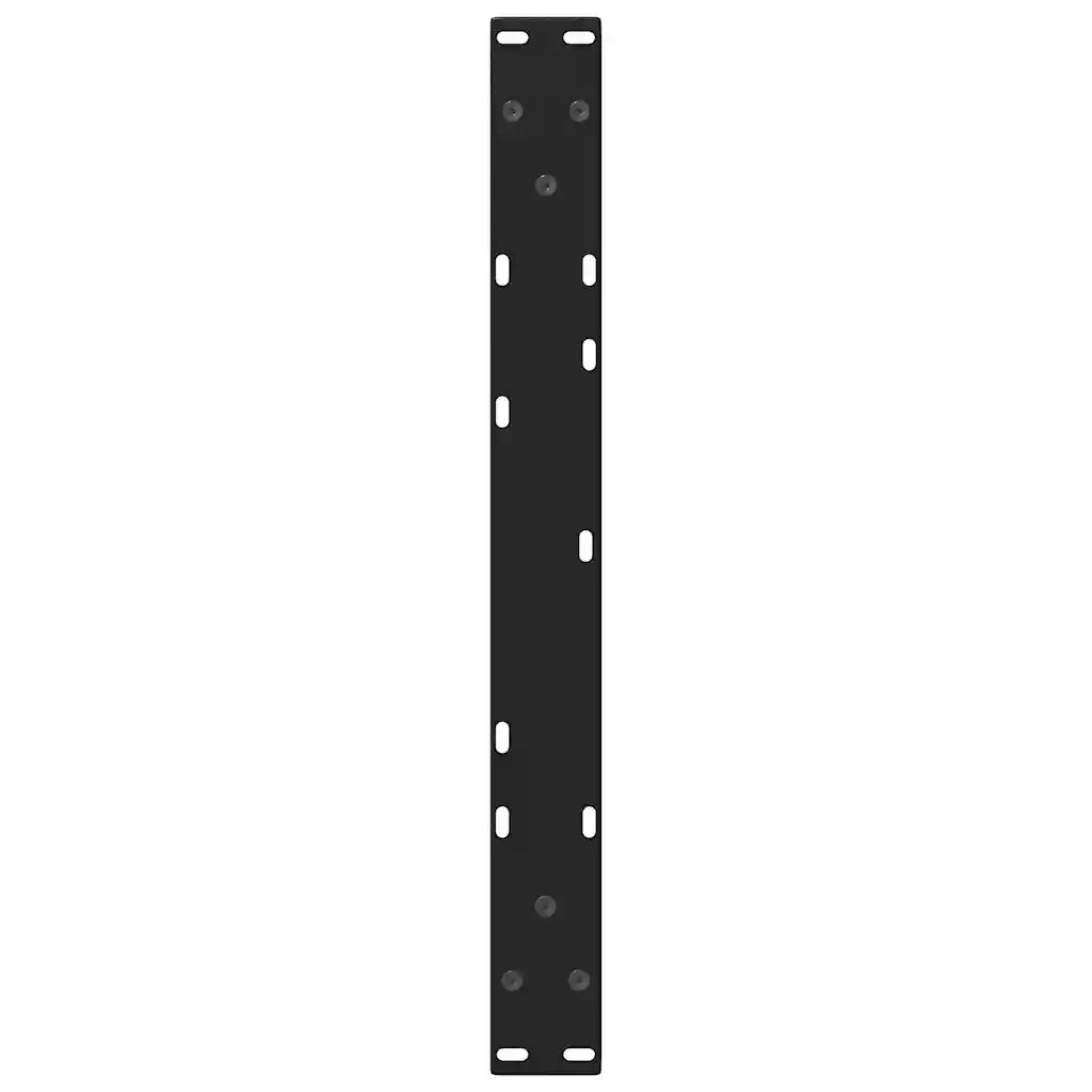Gambe per Tavolino da Caff¨¨ a Forma di V 2 pz | Piede del tavolo Nere 70x(30-31,3) cm Acciaio