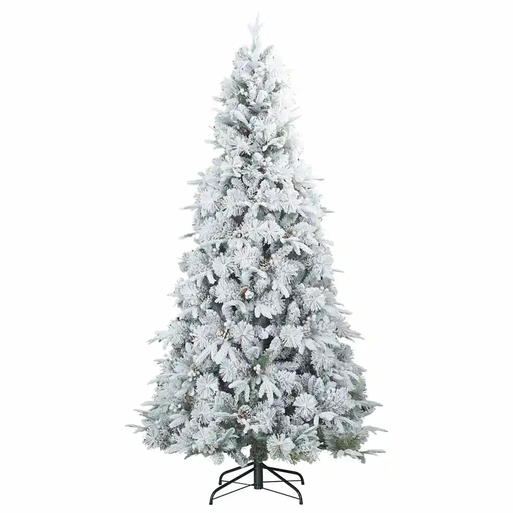 Albero di Natale Artificiale con Rami Pieghevoli Bianco 180 cm 3397490