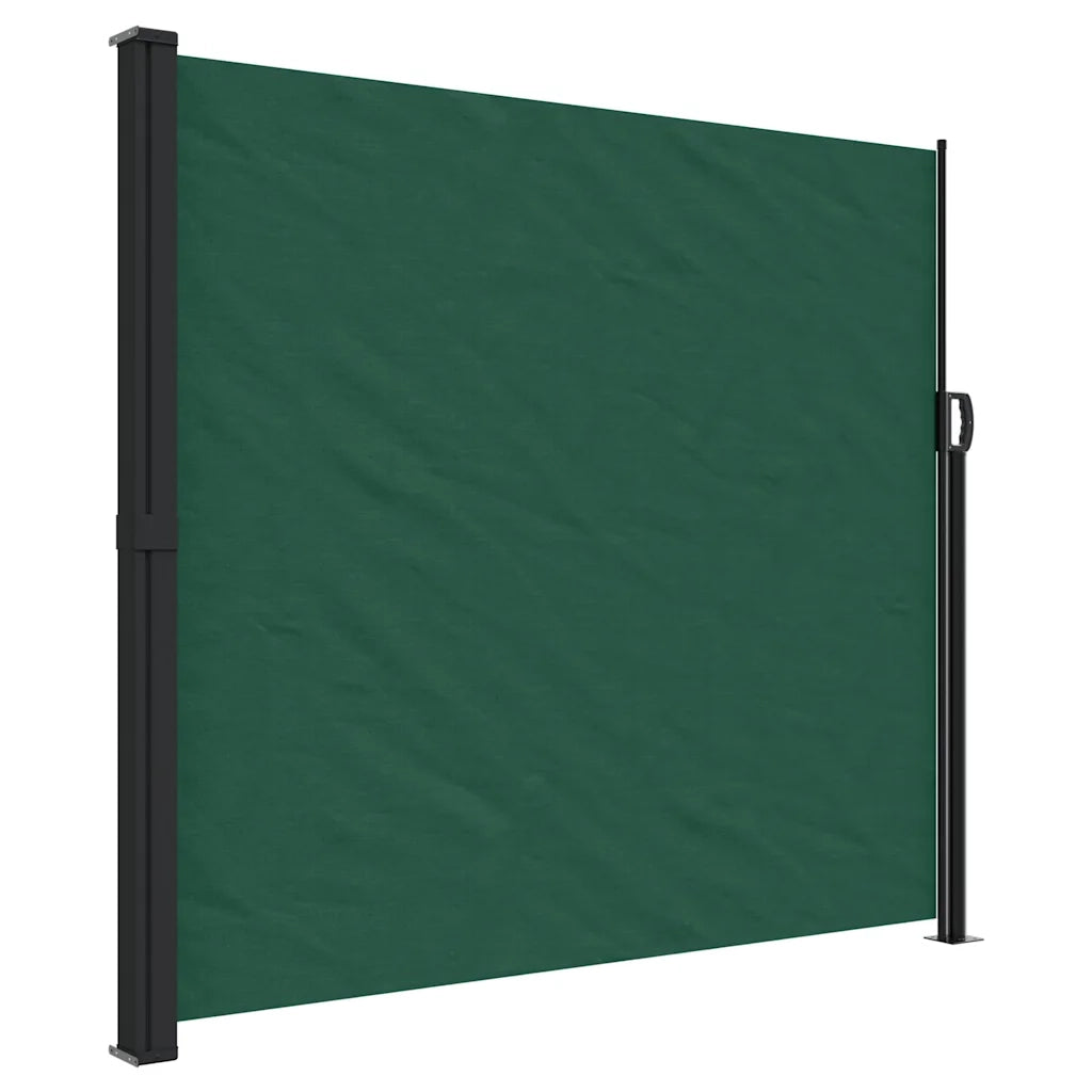Tenda da Sole Laterale Retrattile-Tenda parasole per giardino Verde Scuro 180x300 cm