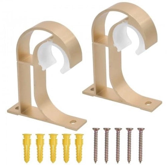 Supporto per tenda in alluminio - Supporto per tenda - Supporto per cabina doccia - Supporto per stendibiancheria - Robusto/Elegante - Incluso viti/parafusi - Supporto per stendibiancheria