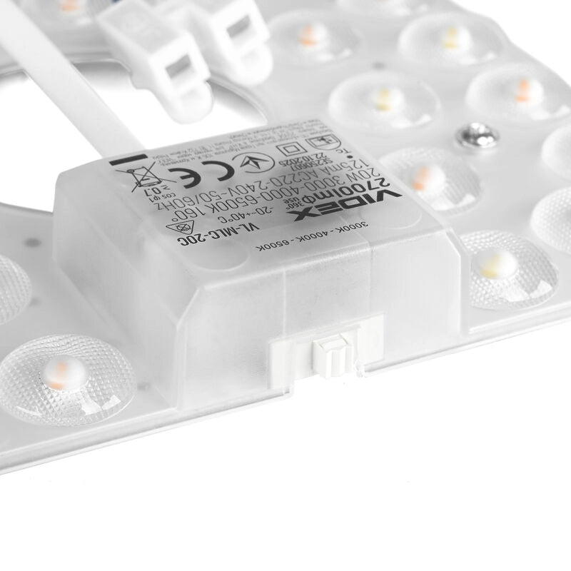 Videx modulo LED 20W 2700lm CCT 3000-6500K morsetti