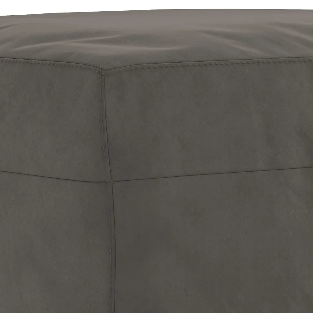 Panca-Sgabello Grigio Scuro 100x35x41 cm in Velluto